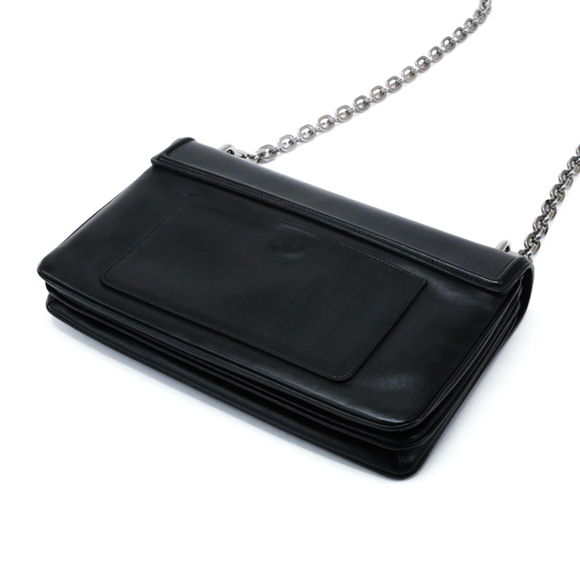 Prada Chain Shoulder Leather Shoulder Bag Black - Picture 6 of 16